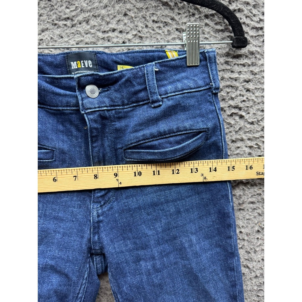 Maeve by‎ Anthropologie The Essential Slim Crop Denim Jeans Blue Womens Size 25 - Picture 14 of 15